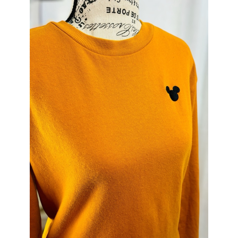 Divided by H&M Women’s XS Disney’s Mickey Mouse Mustard Yellow Sweatshirt • GUC - Picture 5 of 11